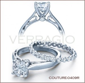 Couture-0409R diamond engagement ring from Verragio Couture-0409R diamond engagement ring from Verragio