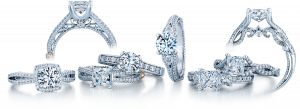 Engagement rings and wedding bands from the Verragio Collection