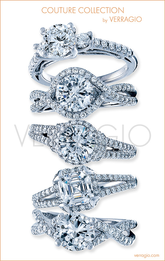 Engagement rings from the Couture Collection by Verragio Couture Collection by Verragio