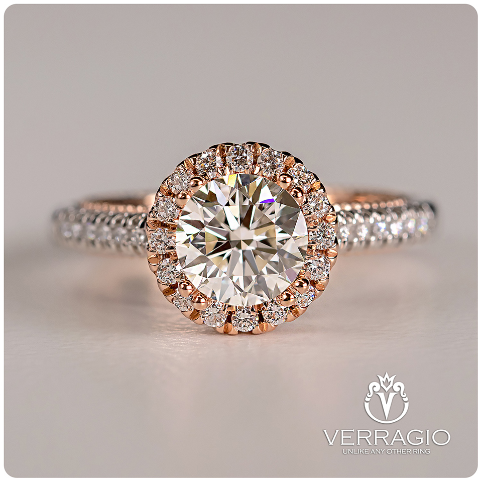 verragio round diamond ring setting