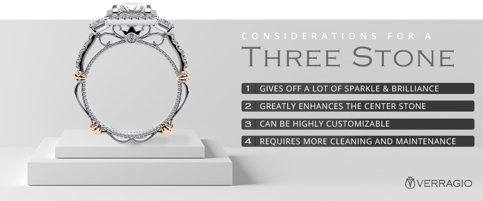 Considerations for a Three Stone Setting