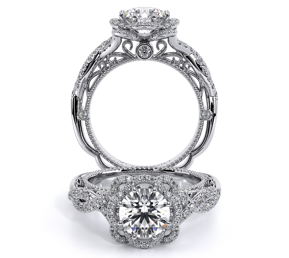 a verragio silver diamond encrusted wedding ring