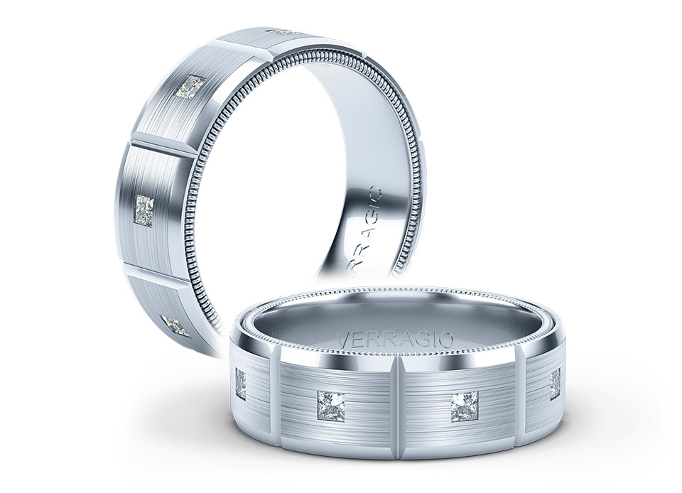 a verragio mens diamond studdded wedding band