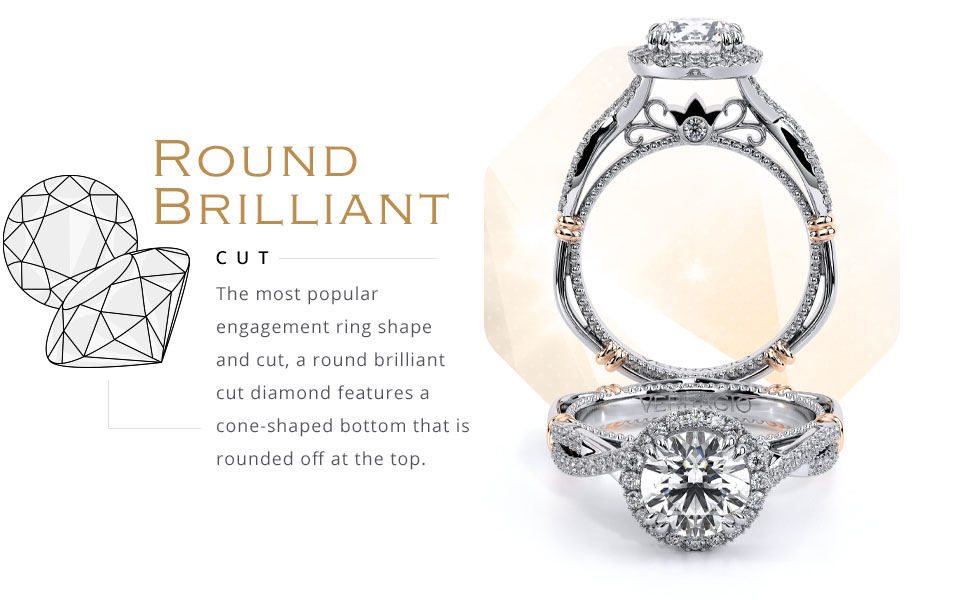 round brilliant cut engagement ring