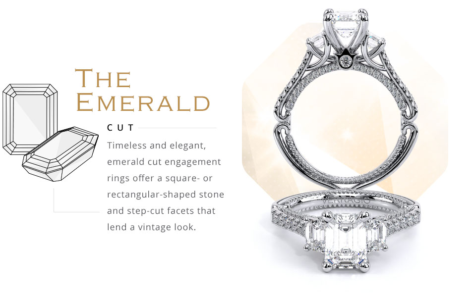 the emerald cut engagement ring
