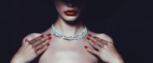 a necklace of diamonds
